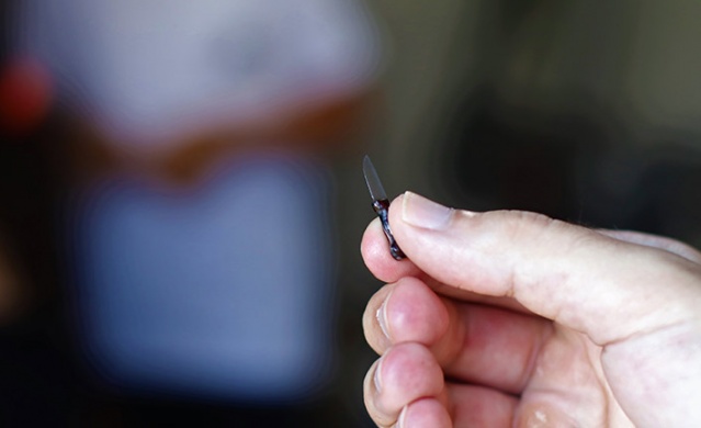 4 milimetrelik bıçak yaptı, Guinness'e girmek istiyor. Foto Haber 6