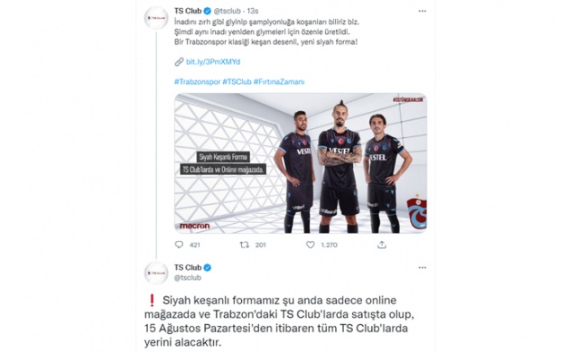 Trabzonspor’un2022-2023 sezonu  forması belli oldu. Foto Galeri 3