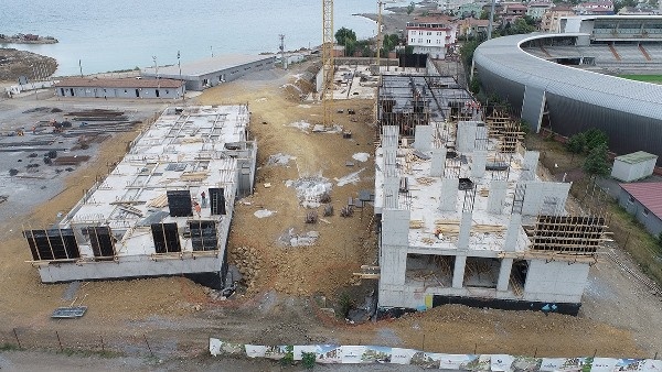 Akçaabat’ta spor lisesi inşaatı hızla yükseliyor. Foto Galeri 2