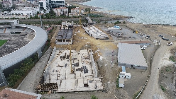 Akçaabat’ta spor lisesi inşaatı hızla yükseliyor. Foto Galeri 8