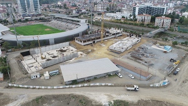 Akçaabat’ta spor lisesi inşaatı hızla yükseliyor. Foto Galeri 4