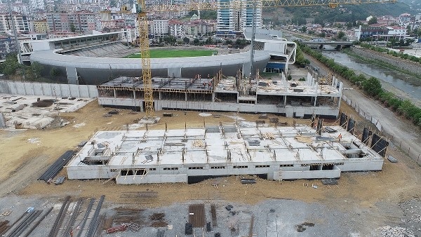 Akçaabat’ta spor lisesi inşaatı hızla yükseliyor. Foto Galeri 5