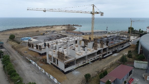 Akçaabat’ta spor lisesi inşaatı hızla yükseliyor. Foto Galeri 7