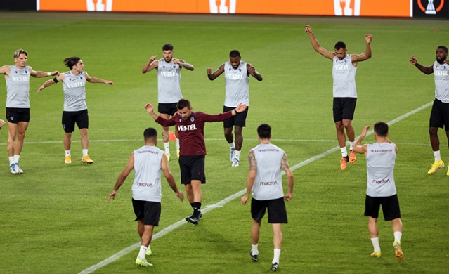 Trabzonspor, Ferencvaros maçı hazırlıklarını tamamladı. Foto Galeri 15