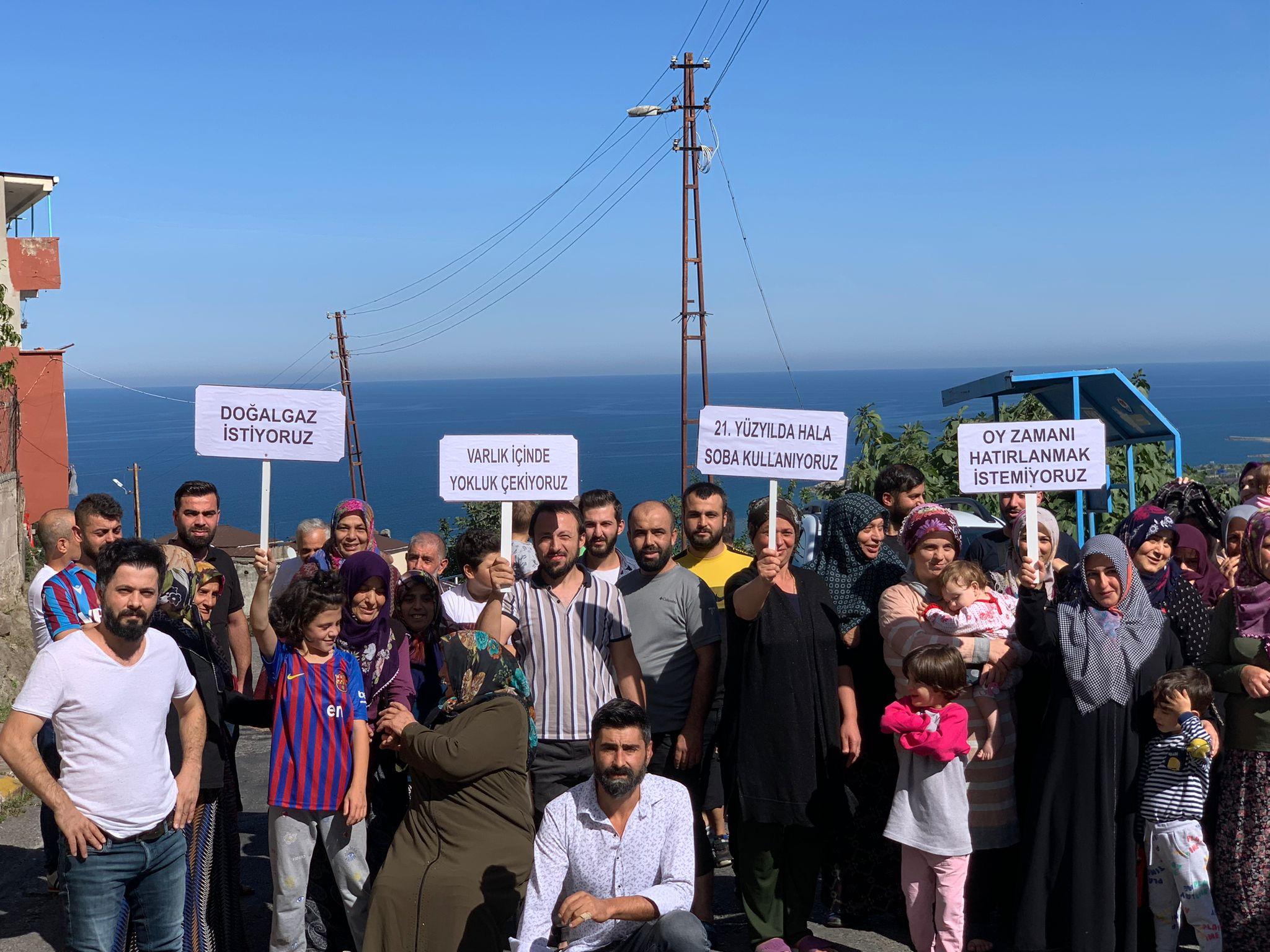 Trabzon’da doğalgaz isyanı: 10 metre aşağıda var bizde neden yok? Foto Haber 9