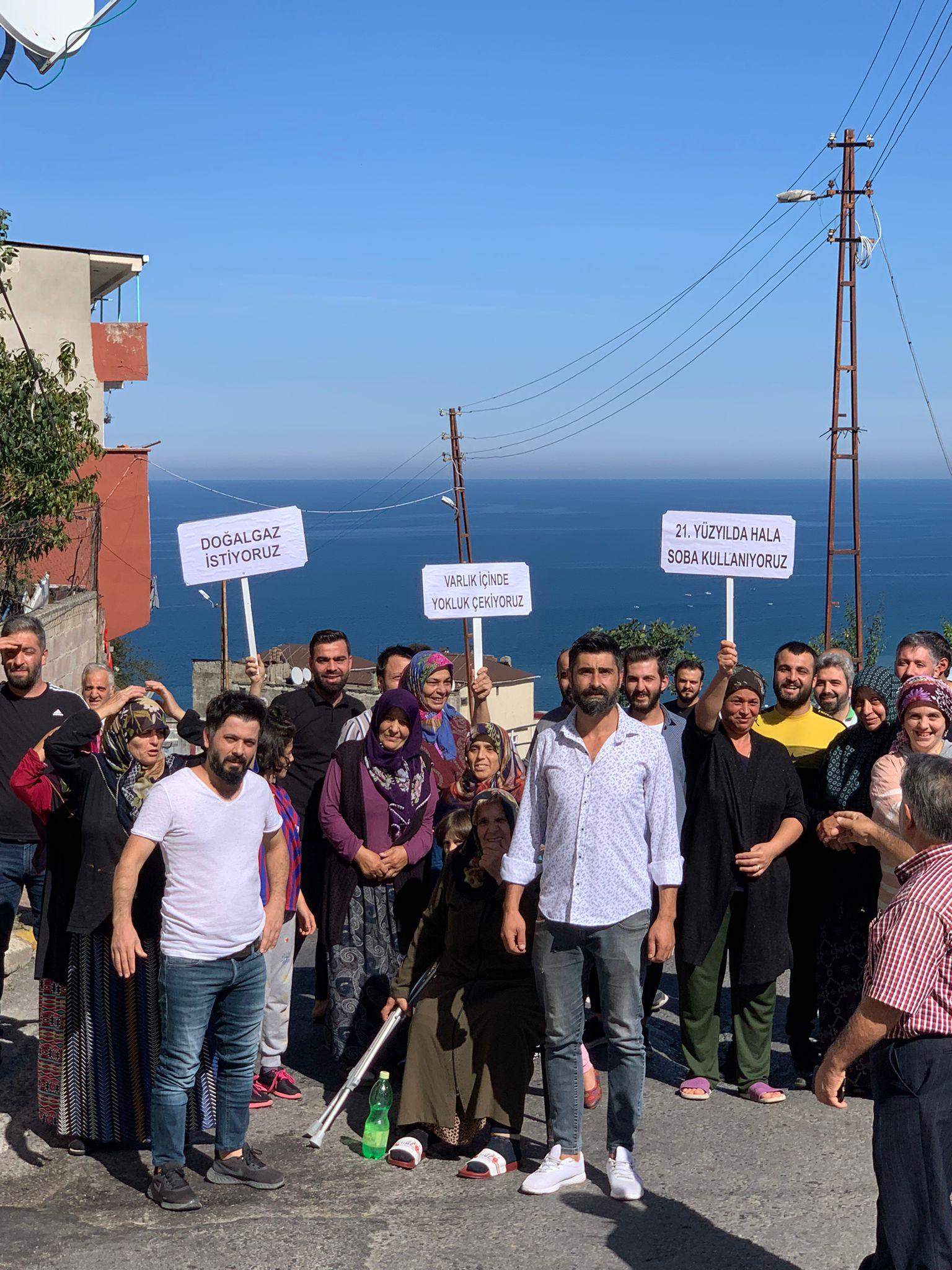 Trabzon’da doğalgaz isyanı: 10 metre aşağıda var bizde neden yok? Foto Haber 7