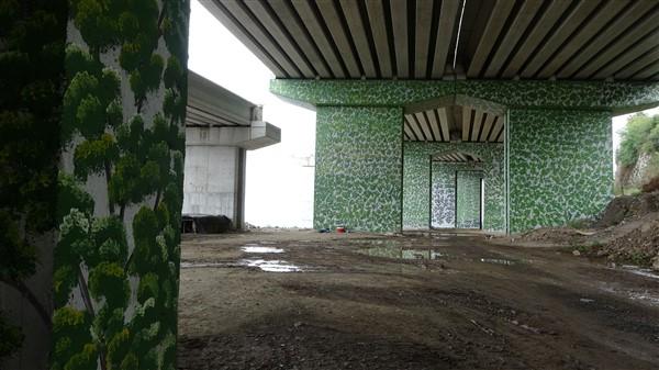 Trabzon'da viyadükler böyle süsleniyor. Foto Haber 10