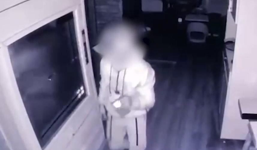 Trabzon'da iş yerine giren hırsız kameraları hesaba katmadı! Foto Haber 5