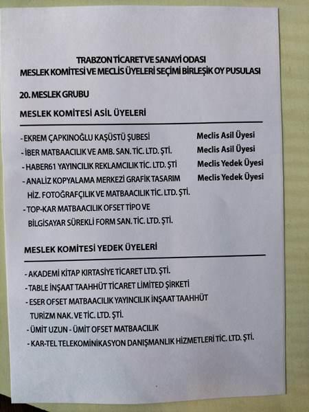 TTSO'da seçim heyecanı! İşte listeler. Foto Haber 11