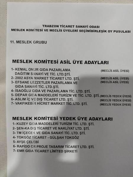 TTSO'da seçim heyecanı! İşte listeler. Foto Haber 6