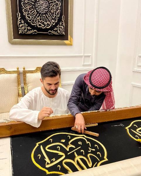 Hüseyin Türkmen Kabe örtüsüne ilmek attı 2