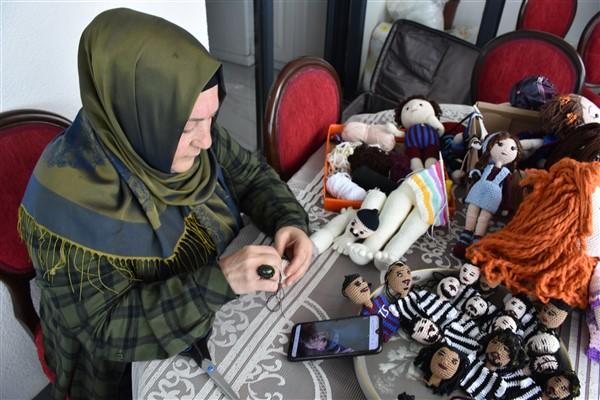 Trabzonlu ev hanımı "futbolcu maskotları" yapıyor 4