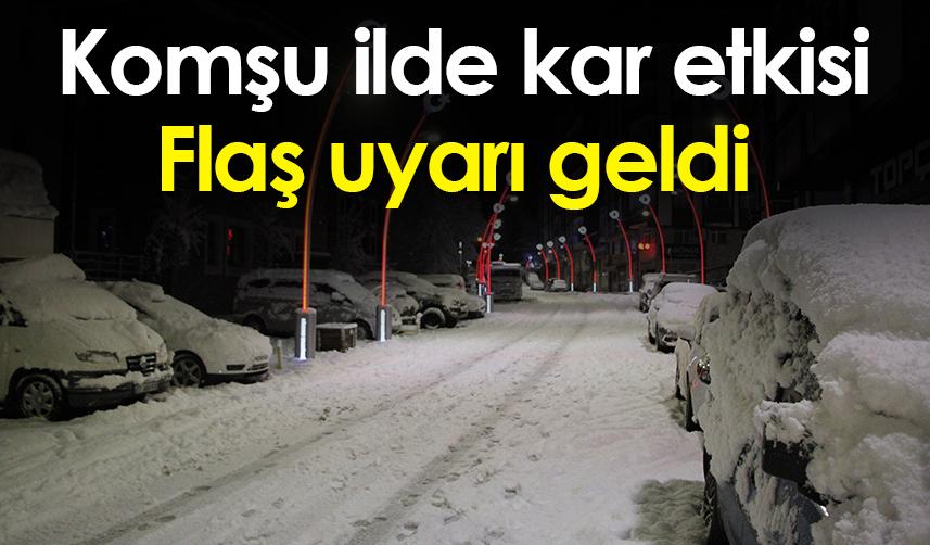 Rize'de kar etkisi! Flaş uyarı geldi 1