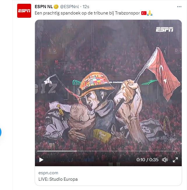 Trabzonspor'un deprem koreografisi Dünyada ses getirdi 11