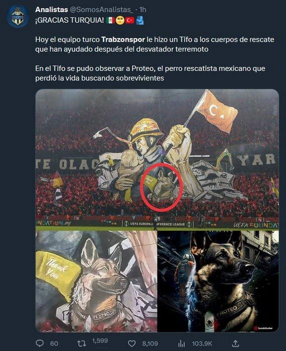 Trabzonspor'un deprem koreografisi Dünyada ses getirdi 10