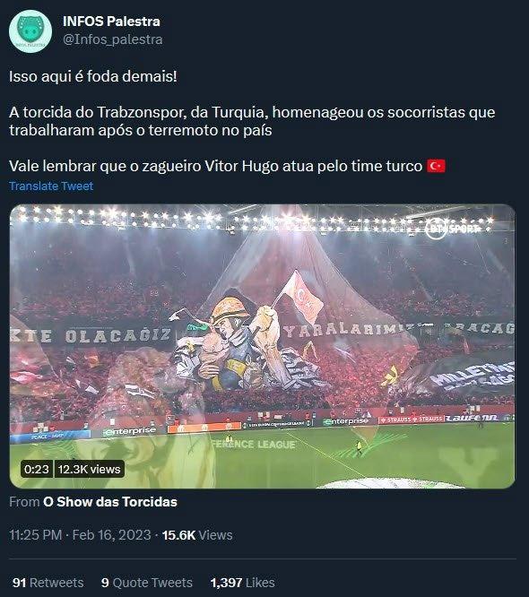 Trabzonspor'un deprem koreografisi Dünyada ses getirdi 6