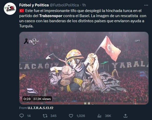 Dünya Trabzonspor maçınındaki koreografiyi konuşuyor "Muhteşem" 14