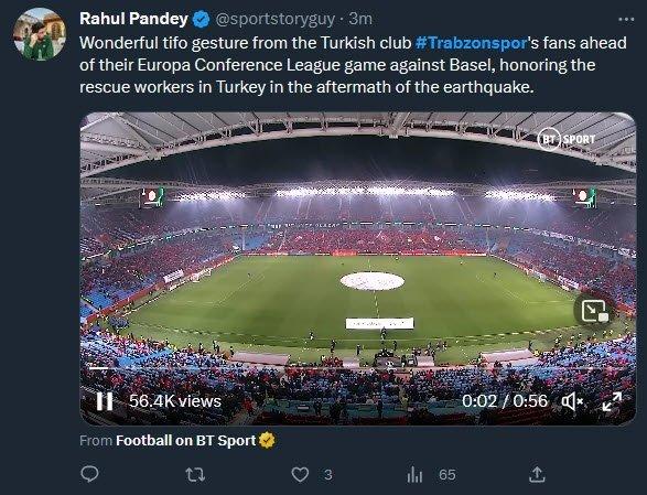 Dünya Trabzonspor maçınındaki koreografiyi konuşuyor "Muhteşem" 10