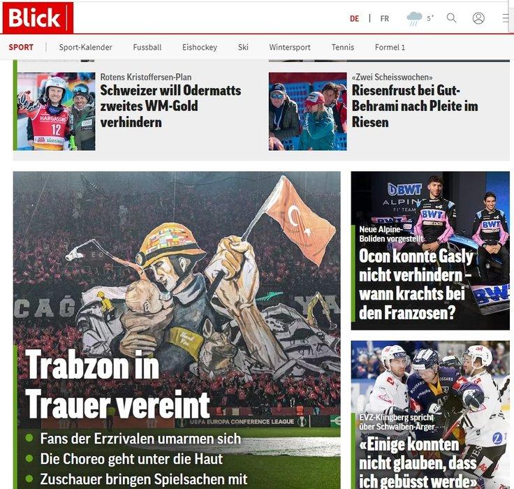 Dünya Trabzonspor maçınındaki koreografiyi konuşuyor "Muhteşem" 4