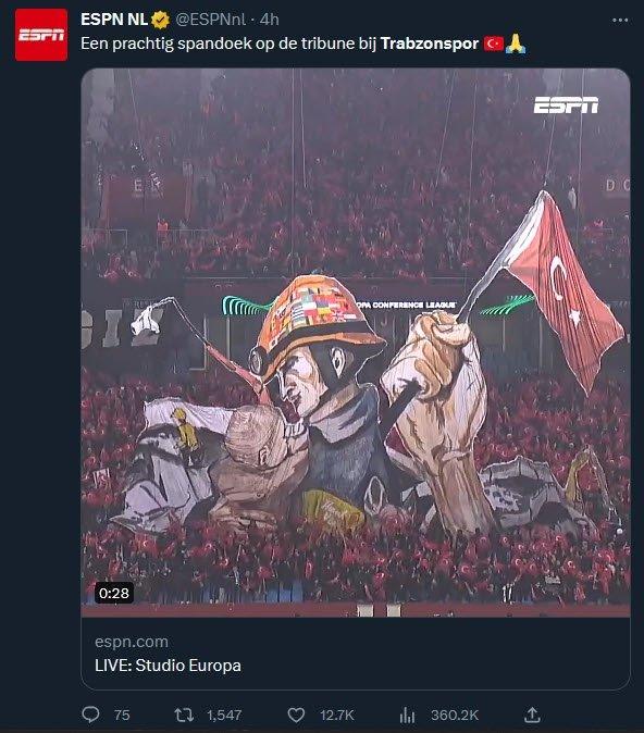 Dünya Trabzonspor maçınındaki koreografiyi konuşuyor "Muhteşem" 6