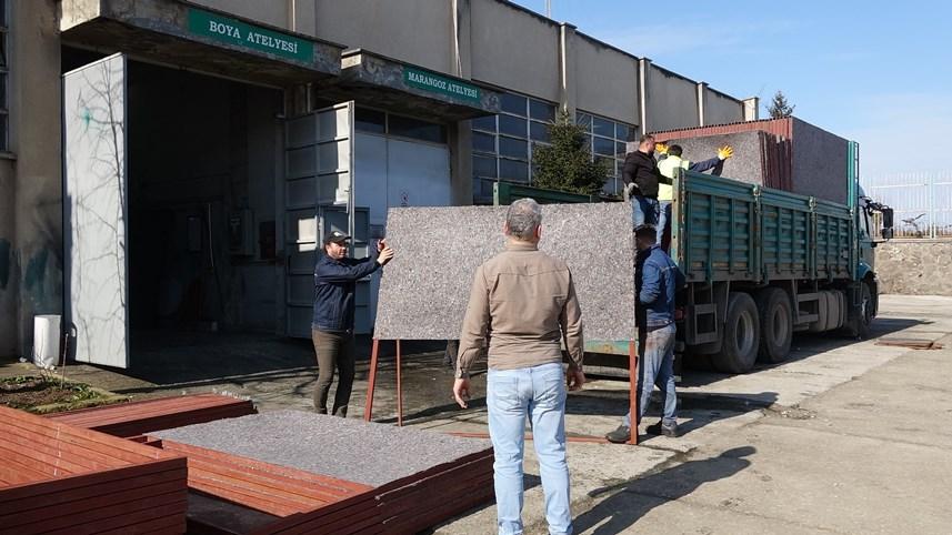 Trabzon'da depremzedeler için fabrika gibi çalışıyorlar 8