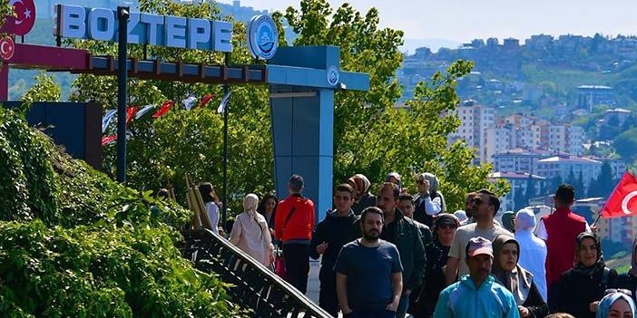 Boztepe Seyir Terası bayram tatilinin vazgeçilmezi oldu! 6
