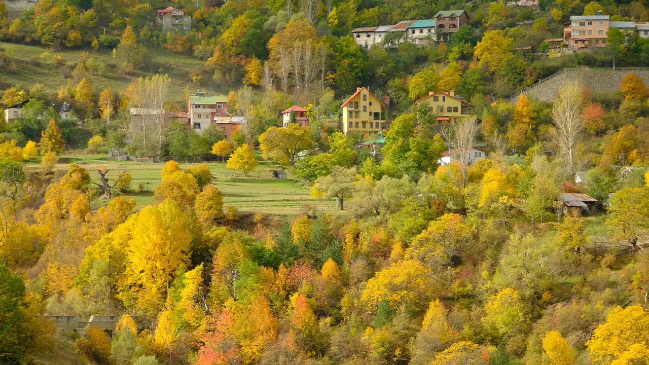 Zigana tünelini bıraktılar, tarihi yolu seçtiler: Zigana köyü sonbaharda göz kamaştırıyor 5