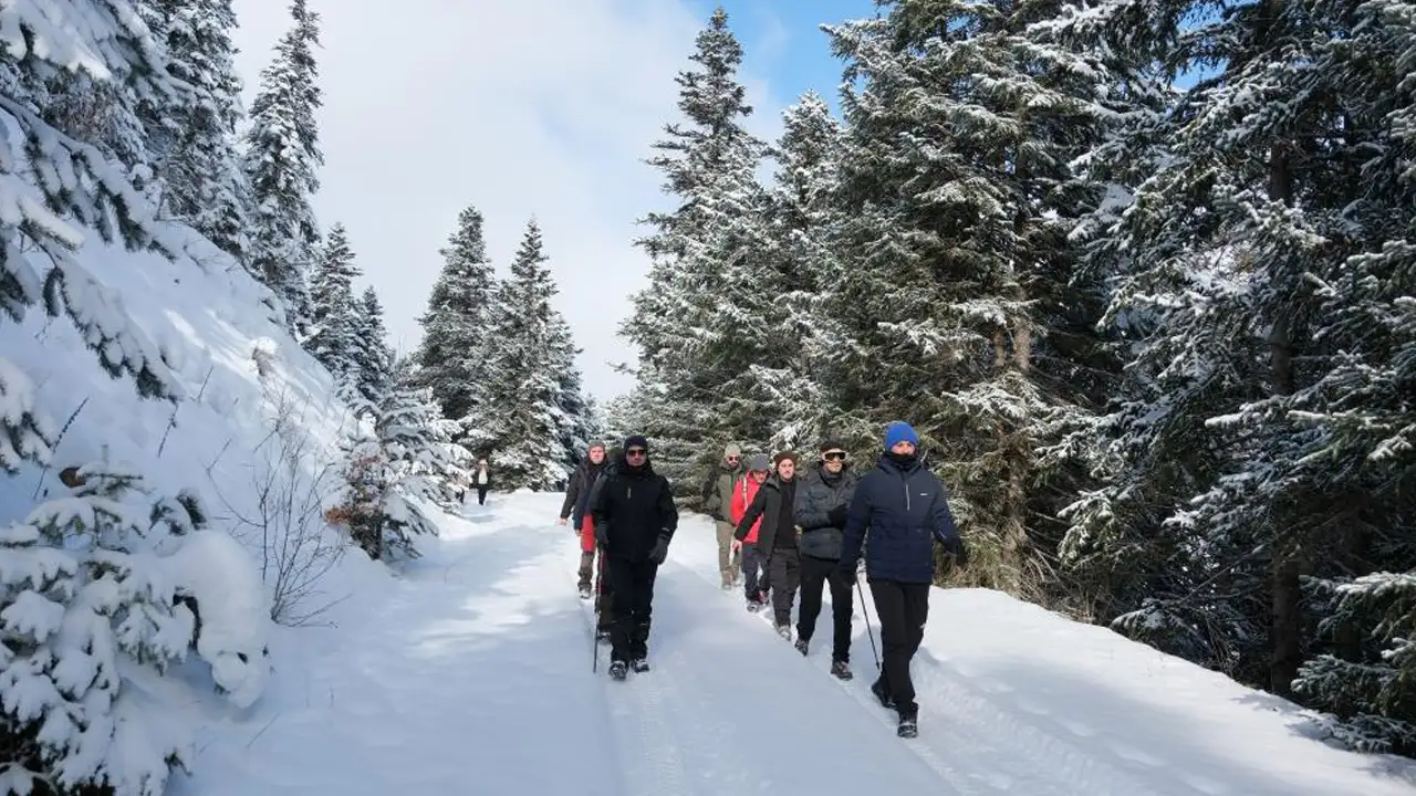 Gümüşhane’de kışın en zarif yüzü: Dağcılar doğayla buluştu 3