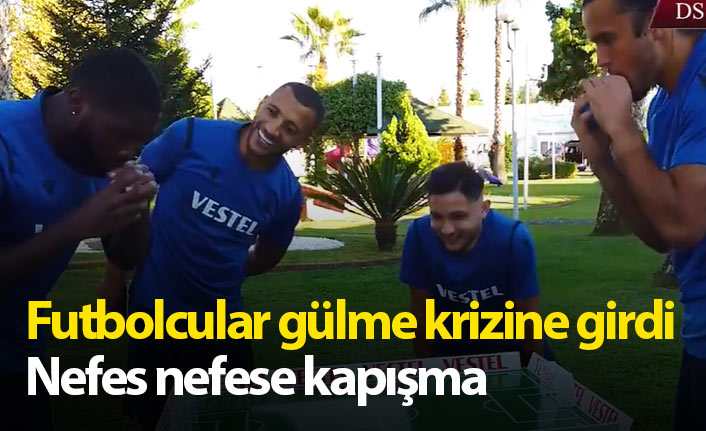 Trabzonspor&#039;da futbolcuların eğlenceli anları