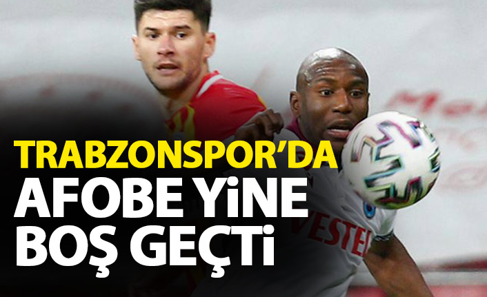Trabzonspor&#039;da Afobe yine boş geçti