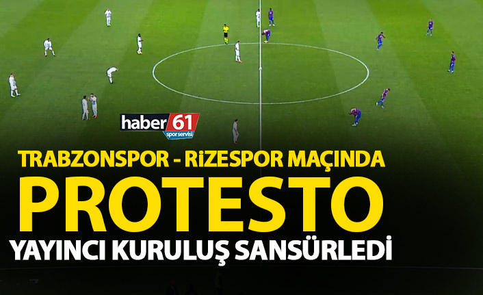 Trabzonspor maçında protesto!