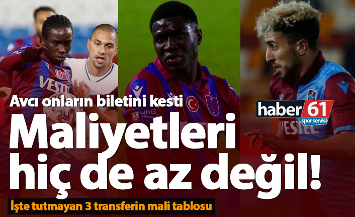 Trabzonspor&#039;un gözden çıkardığı futbolcuların maliyeti ne kadar?