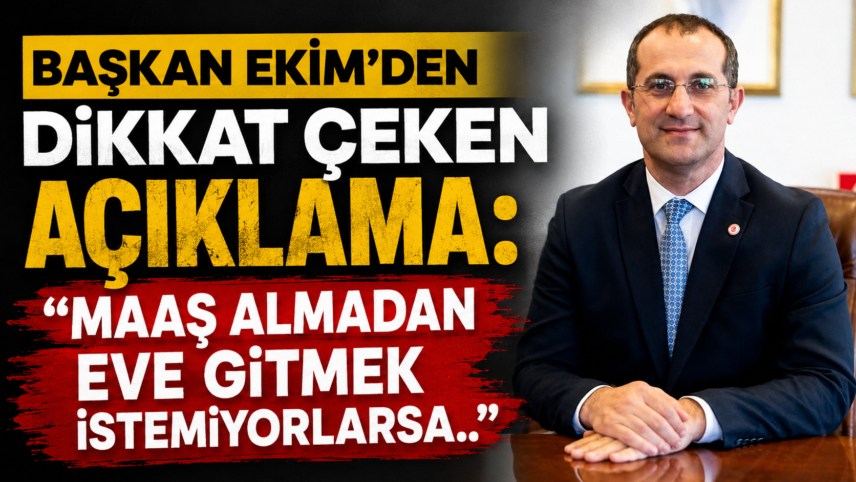 Akçaabat Belediye Başkanı Ekim'den maaş açıklaması: “Maaş almadan eve gitmek istemiyorlarsa..”