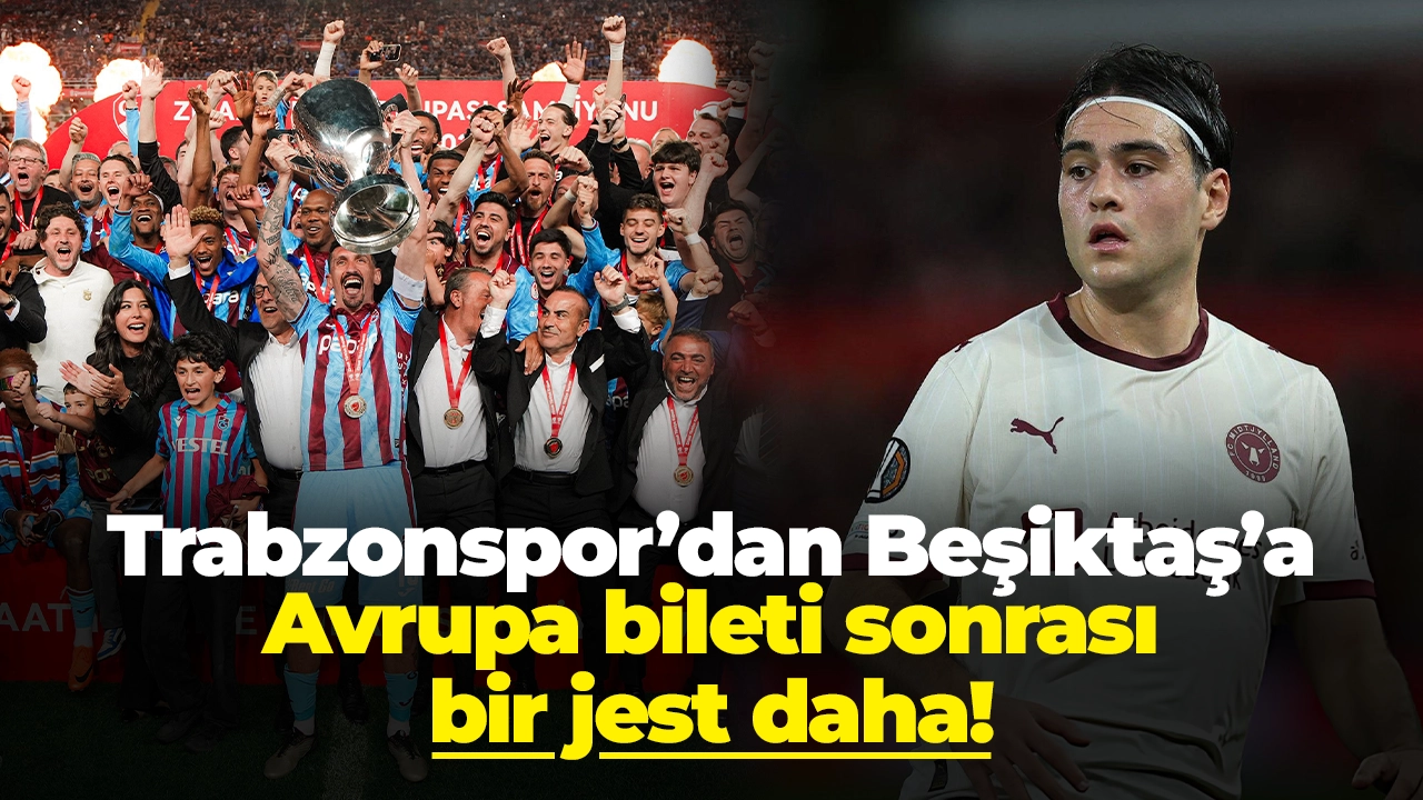Trabzonspor’dan Beşiktaş’a Avrupa bileti sonrası bir jest daha