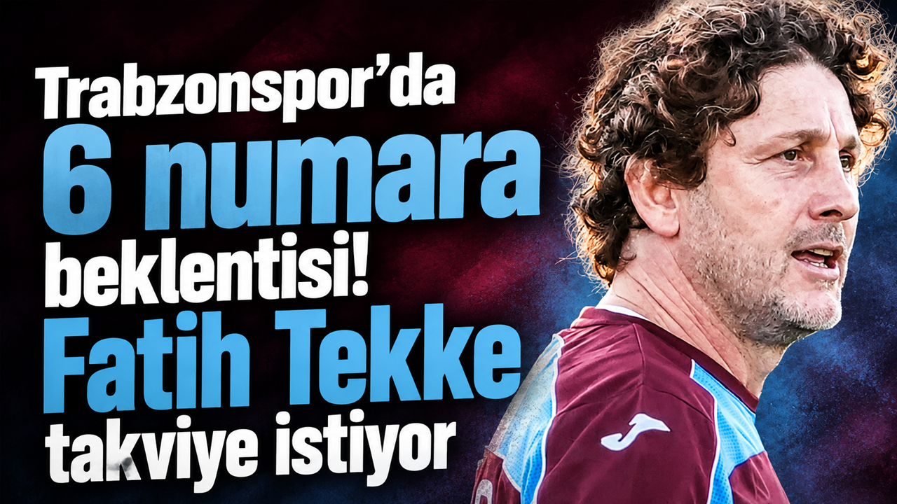 Trabzonspor’da 6 numara beklentisi! Fatih Tekke takviye istiyor