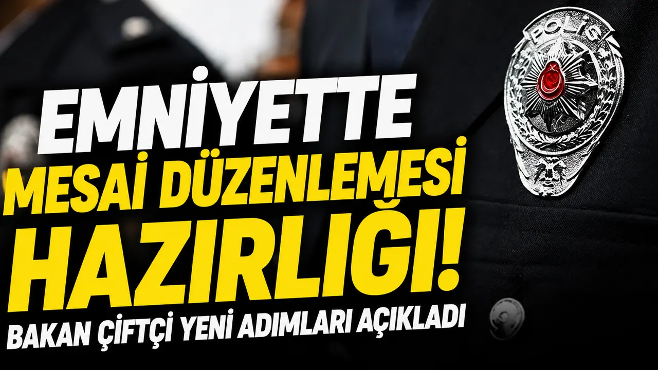 Emniyette mesai düzenlemesi hazırlığı! Bakan Çiftçi yeni adımları açıkladı