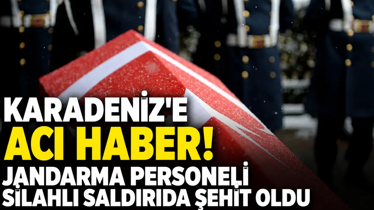 Karadeniz'e acı haber! Jandarma personeli silahlı saldırıda şehit oldu