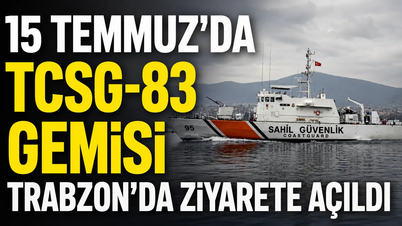 15 Temmuz'da TCSG-83 Gemisi Trabzon'da ziyarete açıldı