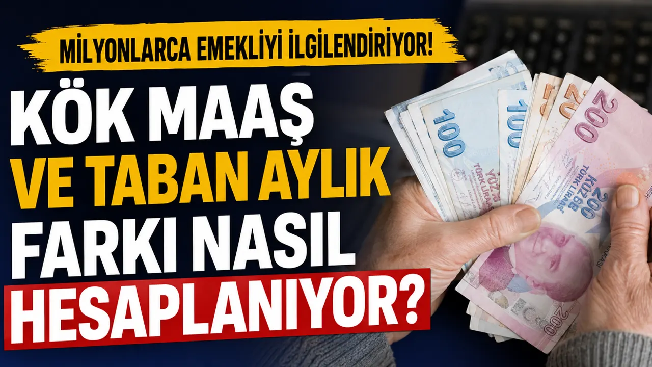 Milyonlarca emekliyi ilgilendiriyor! Kök maaş ve taban aylık farkı nasıl hesaplanıyor?