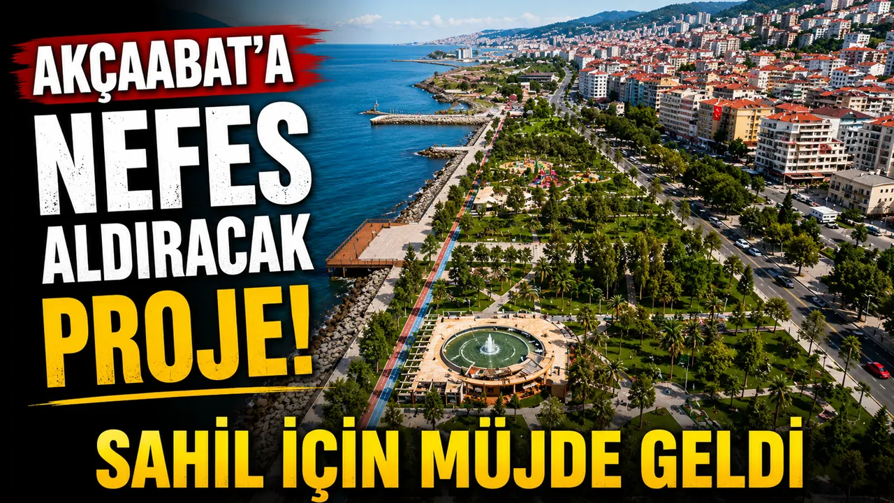 Akçaabat'a nefes aldıracak proje! Sahil için müjde geldi