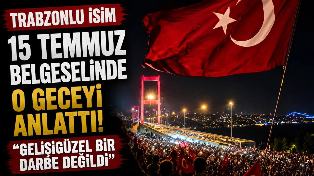 Trabzonlu isim 15 Temmuz belgeselinde o geceyi anlattı "Gelişigüzel bir darbe değildi"