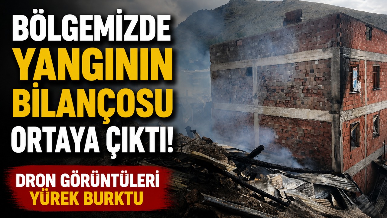 Bölgemizde yangının bilançosu ortaya çıktı! Dron görüntüleri yürek burktu