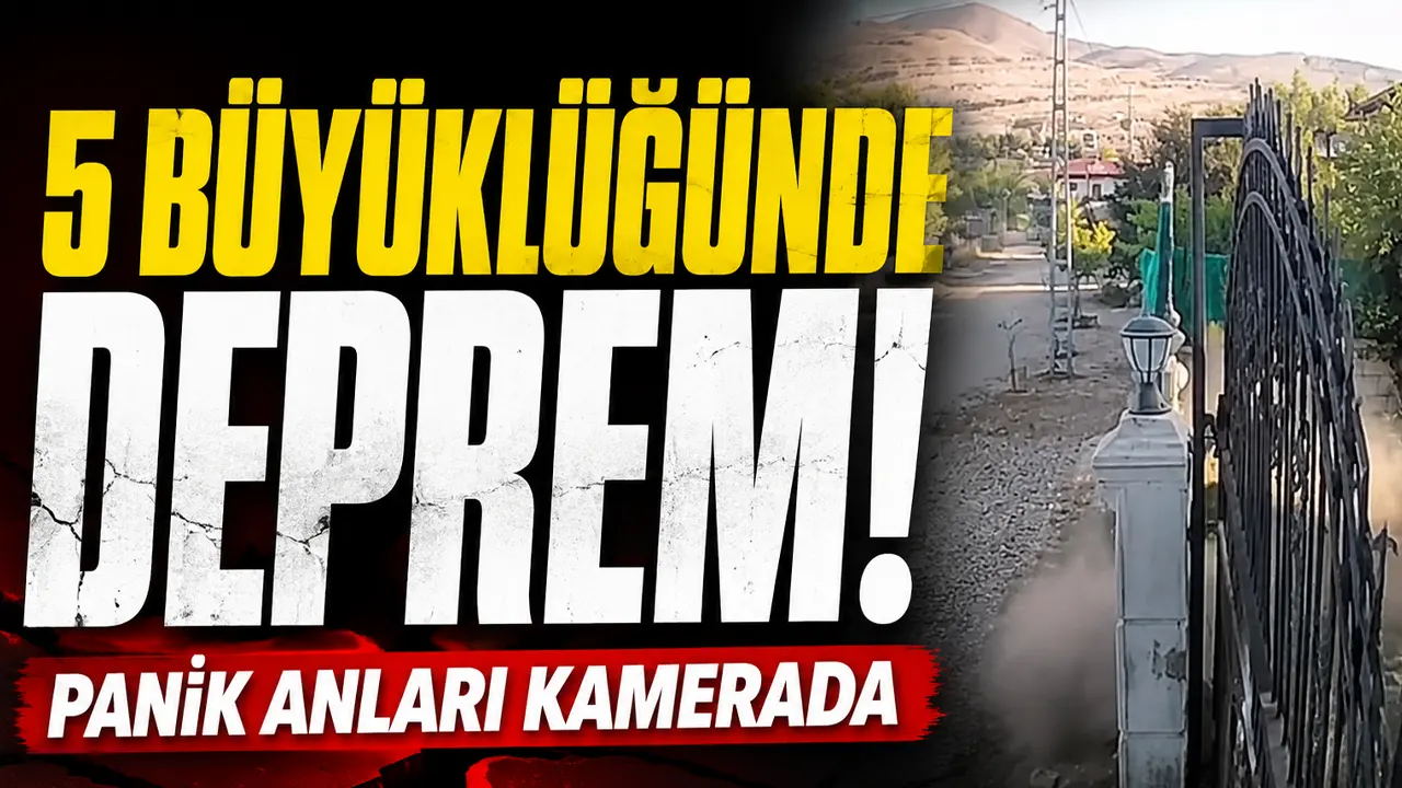 5 büyüklüğünde deprem! Panik anları kamerada