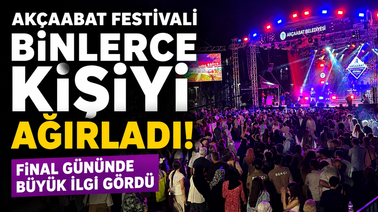 Akçaabat festivali binlerce kişiyi ağırladı! Final gününde büyük ilgi gördü