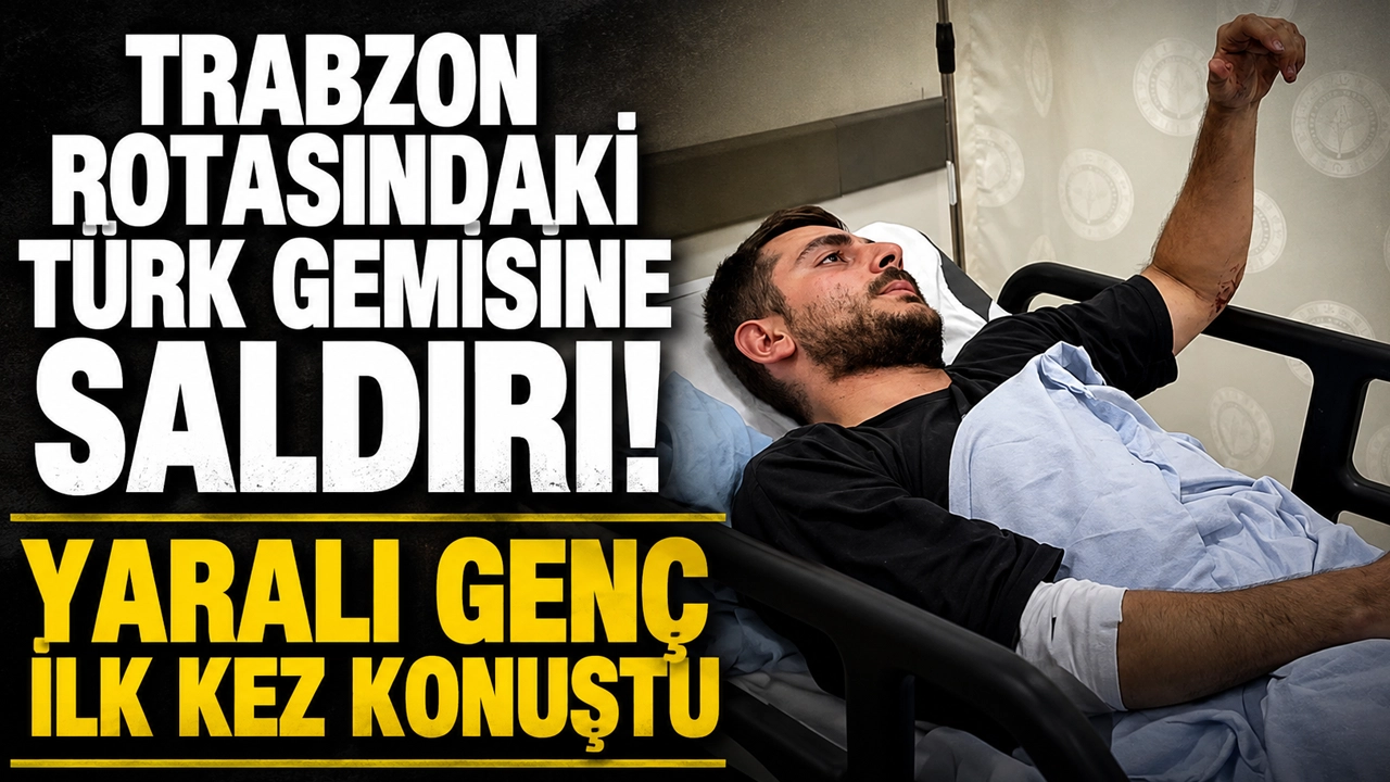 Trabzon rotasındaki Türk gemisine saldırı! Yaralı genç ilk kez konuştu