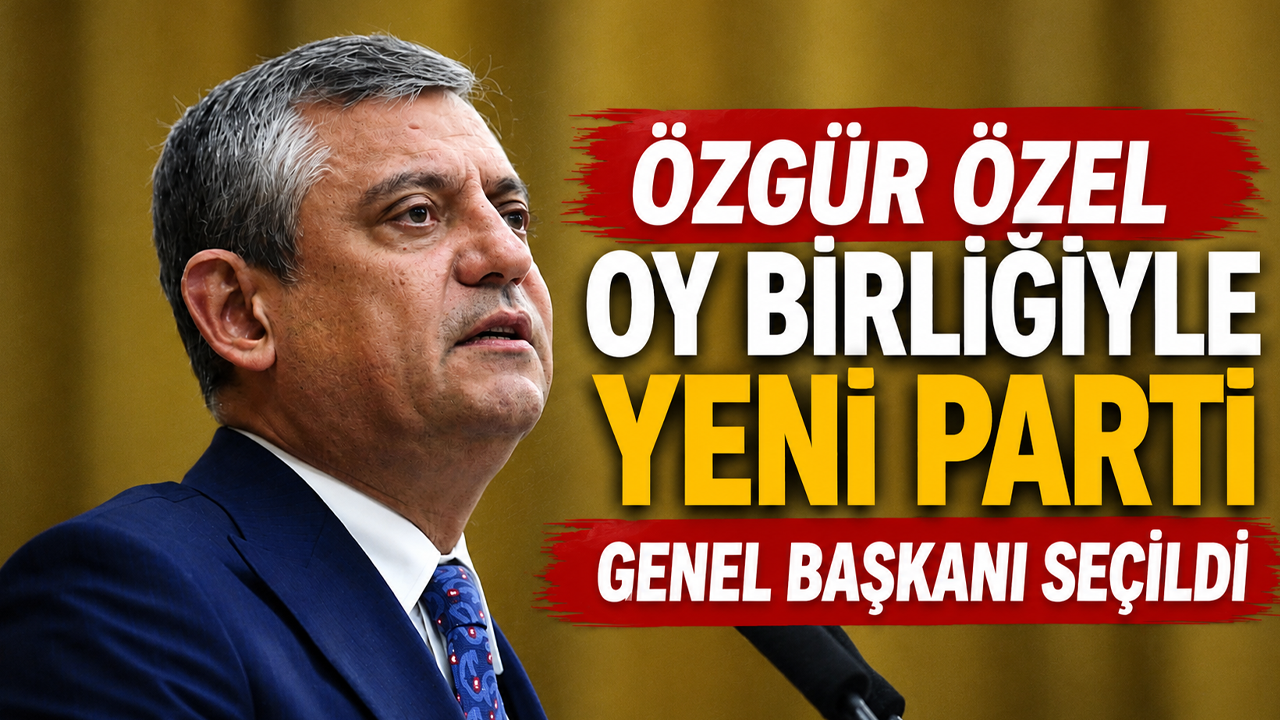 Özgür Özel oy birliğiyle Yeni Parti Genel Başkanı seçildi