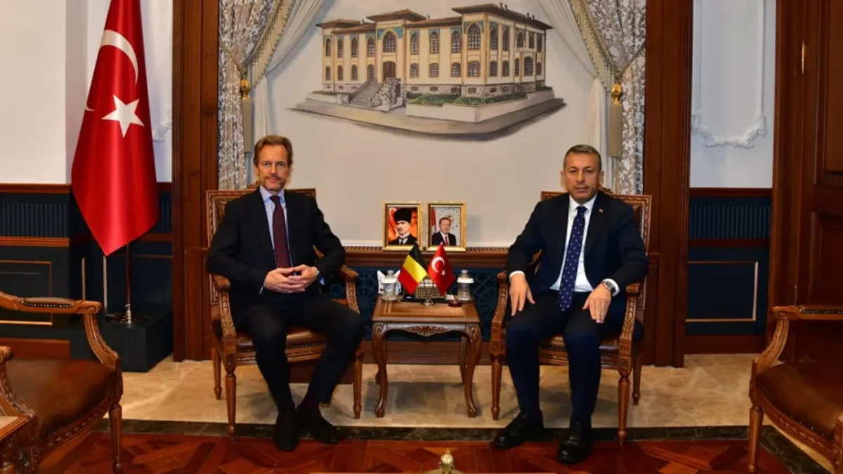 Belçika'nın Ankara Büyükelçisi Van de Velde, Trabzon Valisi Şahin'i ziyaret etti