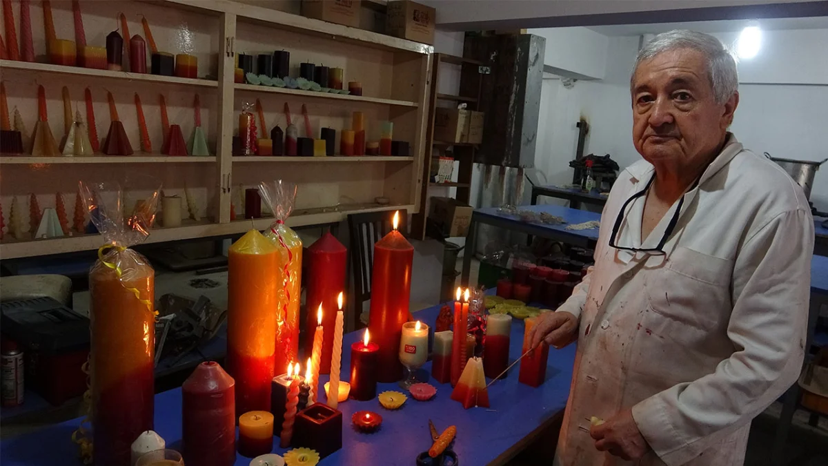 Bölgenin tek mum imalatçısı!  Karanlığı aydınlatan zanaat, geleceğini arıyor