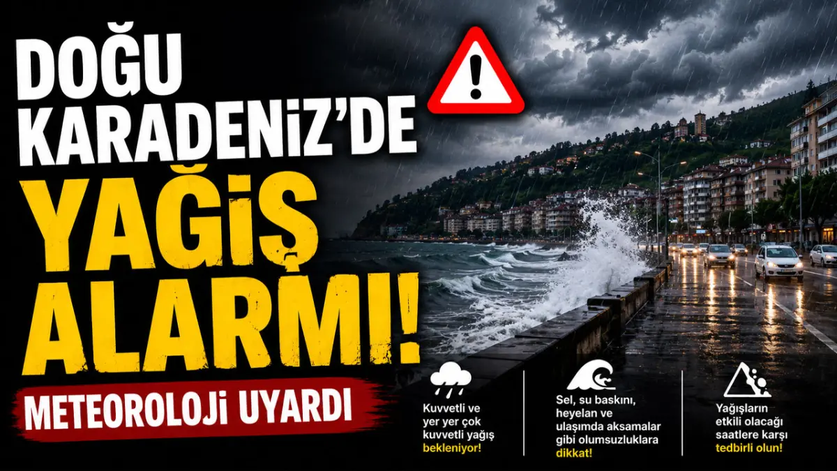 Doğu Karadeniz'de yağış alarmı! Meteoroloji uyardı