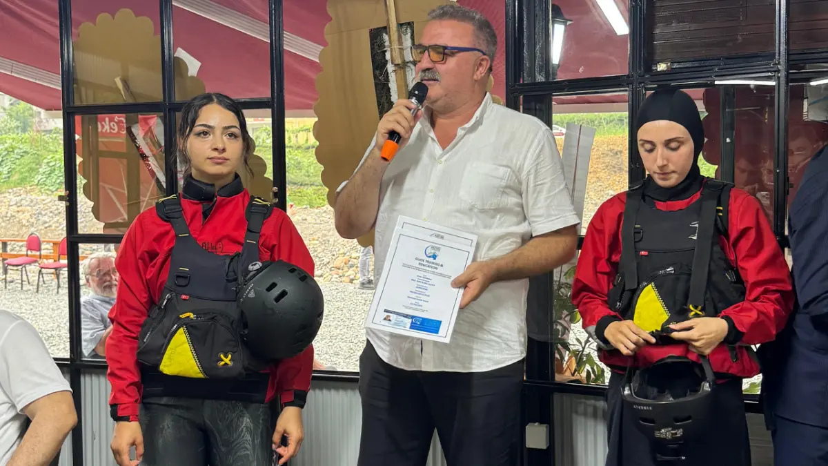 Doğu Karadeniz'in ilk kadın nehir rehberleri Trabzon'da yetişti